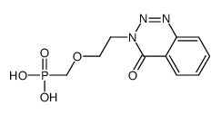 2-(4-oxo-1,2,3-benzotriazin-3-yl)ethoxymethylphosphonic acid结构式