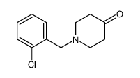 1-[(2-chlorophenyl)methyl]piperidin-4-one结构式
