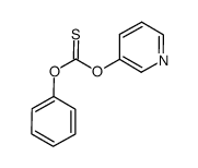 O-phenyl O-3-pyridinyl thiocarbonate结构式