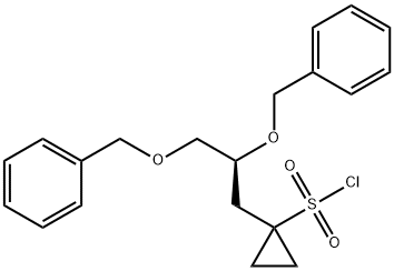 (S)-1-(2,3-bis(benzyloxy)propyl)cyclopropane-1-sulfonyl chloride Struktur