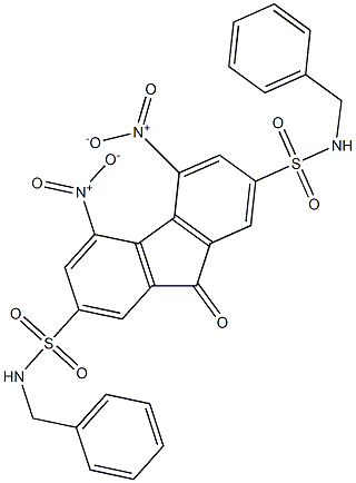 N2,N7-dibenzyl-4,5-dinitro-9-oxo-9H-2,7-fluorenedisulfonamide