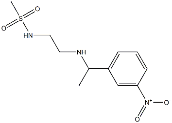 N-(2-{[1-(3-nitrophenyl)ethyl]amino}ethyl)methanesulfonamide 结构式