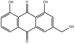 芦荟大黄素, 481-72-1, 结构式