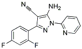 5-amino-3-(2,4-difluorophenyl)-1-pyridin-2-yl-1H-pyrazole-4-carbonitrile