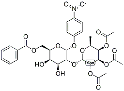 P-NITROPHENYL 6-O-BENZOYL-2-O-(2,3,4-TRI-O-ACETYL-A-L-FUCOPYRANOSYL)-A-D-GALACTOPYRANOSIDE Structure