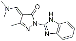 (4E)-2-(1H-BENZIMIDAZOL-2-YL)-4-[(DIMETHYLAMINO)METHYLENE]-5-METHYL-2,4-DIHYDRO-3H-PYRAZOL-3-ONE