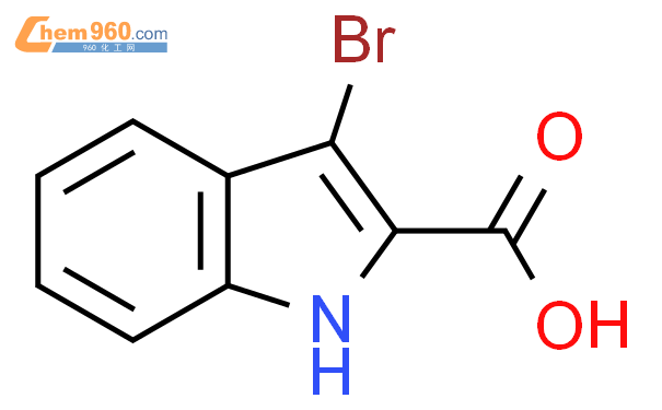 3-溴吲哚-2-羧酸结构式图片|28737-33-9结构式图片