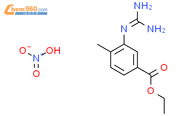 3-[(氨基亚胺甲基)氨基]-4-甲基苯甲酸乙酯硝酸盐结构式图片|641569-96-2结构式图片