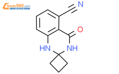 4-氧代螺[1,2,3,4-四氢喹唑啉-2,1'-环丁烷]-5-甲腈CAS号1272756-09-8