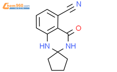 4-氧代螺[1,2,3,4-四氢喹唑啉-2,1’-环戊烷]-5-甲腈CAS号1272756-16-7