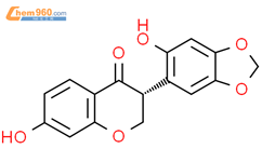 （-）-7,2’-二羟基-4’，5’-亚甲二氧基丙酮结构式图片|133067-72-8结构式图片