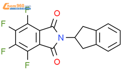2-(2,3-dihydro-1H-inden-2-yl)-4,5,6,7-tetrafluoroisoindole-1,3-dione结构式图片|194225-50-8结构式图片