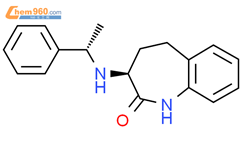(3S)-3-[[(S)-1-苯基乙基]氨基]-1,3,4,5-四氢-2H-1-苯氮杂卓-2-酮结构式