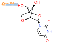 1-(2'-O,4-C-甲桥-beta-D-呋喃核糖基)尿苷结构式图片|200435-92-3结构式图片