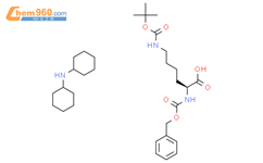 N-Cbz-N'-Boc-L-赖氨酸二环己胺盐结构式图片|2212-76-2结构式图片