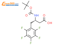 N-叔丁氧羰基-(S)-3-氨基-4-(五氟苯基)丁酸结构式图片|270063-42-8结构式图片