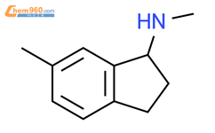 2,3-DIHYDRO-6,N-DIMETHYL-1H-INDEN-1-AMINE结构式