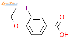 3-碘-4-异丙氧基苯甲酸结构式图片|856167-47-0结构式图片