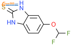 5-二氟甲氧基-2-巯基-1氢-苯并咪唑结构式图片|97963-62-7结构式图片