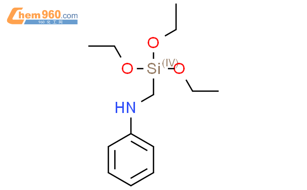 苯胺甲基三乙氧基硅烷（3473-76-5）结构式图片