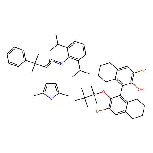 （S）-1-（（（3,3''-二溴-2''-（（叔丁基二甲基甲硅烷基）氧基）-5,5''，6,6''，7,7''，8,8 ''-八氢-[[1,1''-联萘]-2-基）氧基）-N-（2,6-二异丙基苯基）-1-（2,5-二甲基-1H-吡咯-1-基）-1-（2-甲基-2-苯基亚丙基）钼（VI）CAS号1196674-83-5