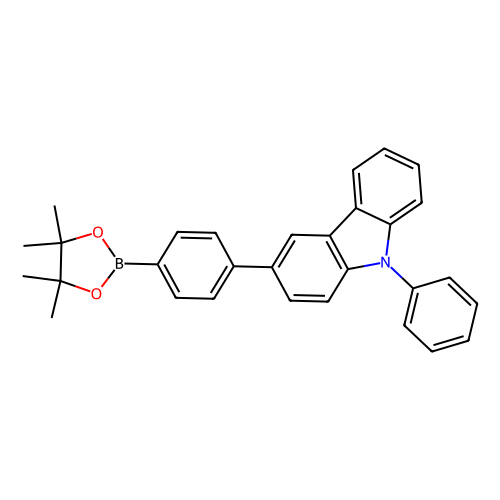 9-苯基-3-（4-（4,4,5,5-四甲基-1,3,2-二氧杂硼烷-2-基）苯基）-9H-咔唑CAS号1219956-30-5