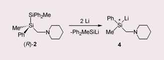 Graphical abstract: Synthesis of a highly enantiomerically enriched silyllithium compound