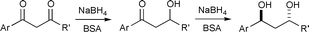 Graphical abstract: Albumin-controlled stereoselective reduction of 1,3-diketones to anti-diols