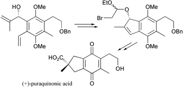 Graphical abstract: Synthesis of (+)-puraquinonic acid
