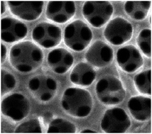 Graphical abstract: Open-cellular organicsemiconductorthin films by vertical co-deposition using sub-100 nm nanosphere templates