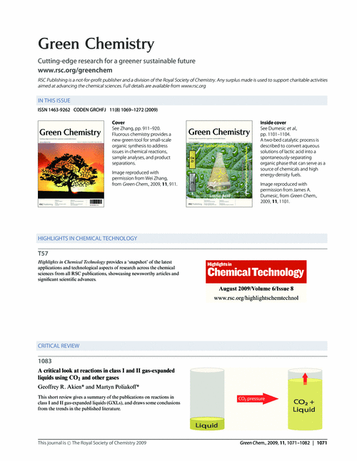 Contents and Highlights in Chemical Technology