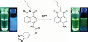 Graphical abstract: A highly selective ratiometric fluorescent probe for 1,4-dithiothreitol (DTT) detection