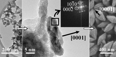 Graphical abstract: Growth of zinc oxide particles in the presence of silicon