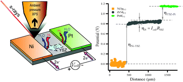 Graphical abstract: Measuring individual overpotentials in an operating solid-oxide electrochemical cell