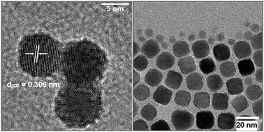 Graphical abstract: PbSe nanocrystal shape development: oriented attachment at mild conditions and microwave assisted growth of nanocubes
