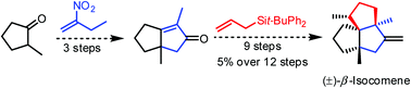 Graphical abstract: Organosilicon-mediated total synthesis of the triquinane sesquiterpenes (±)-β-isocomene and (±)-isocomene