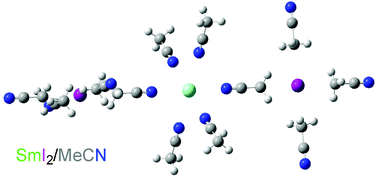 Graphical abstract: A convenient pathway to Sm(ii)-mediated chemistry in acetonitrile