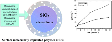 Graphical abstract: Grafting of doxycycline imprinted polymers on silica surface for selective solid-phase extraction in beef samples