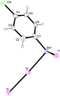 Graphical abstract: The reactions of para-halo diaryl diselenides with halogens. A structural investigation of the CT compound (p-FC6H4)2Se2I2, and the first reported “RSeI3” compound, (p-ClC6H4)SeI·I2, which contains a covalent Se–I bond