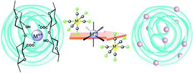 Graphical abstract: Synthesis and study of Prussian blue type nanoparticles in an alginate matrix