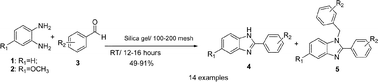 Graphical abstract: A simple and straightforward synthesis of substituted 2-arylbenzimidazoles over silica gel