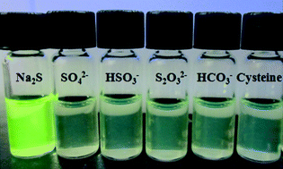 Graphical abstract: A polymer-based turn-on fluorescent sensor for specific detection of hydrogen sulfide