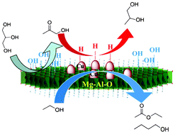 Graphical abstract: Hydrogen-free synthesis of 1,2-propanediol from glycerol over Cu–Mg–Al catalysts