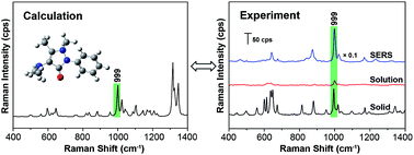 Graphical abstract: Aminopyrine Raman spectral features characterised by experimental and theoretical methods: toward rapid SERS detection of synthetic antipyretic–analgesic drug in traditional Chinese medicine