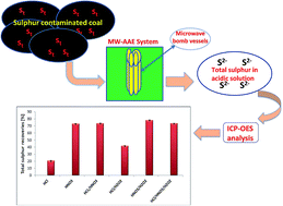Graphical abstract: A single-step microwave-assisted acid extraction of total sulphur in coal samples followed by ICP-OES determination