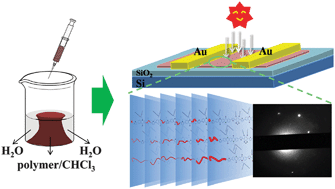 Graphical abstract: A self-assembled ultrathin crystalline polymer film for high performance phototransistors