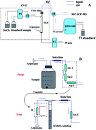 Graphical abstract: Isotopic composition analysis of dissolved mercury in seawater with purge and trap preconcentration and a modified Hg introduction device for MC-ICP-MS