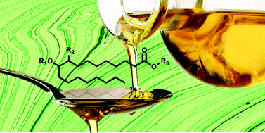 Graphical abstract: Controlling viscosity in methyl oleate derivatives through functional group design
