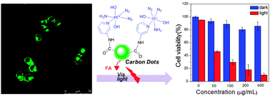 Graphical abstract: Targeted delivery of photoactive diazido PtIV complexes conjugated with fluorescent carbon dots