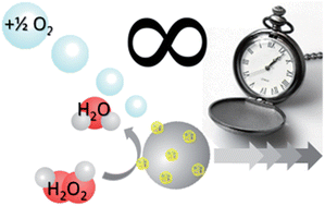 Graphical abstract: Improving catalase-based propelled motor endurance by enzyme encapsulation